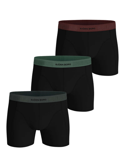 Björn Borg 3 Pack Mens Organic Cotton Stretch Boxer Briefs