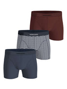 Three pairs of Björn Borg boxer briefs in different colors on a white background.