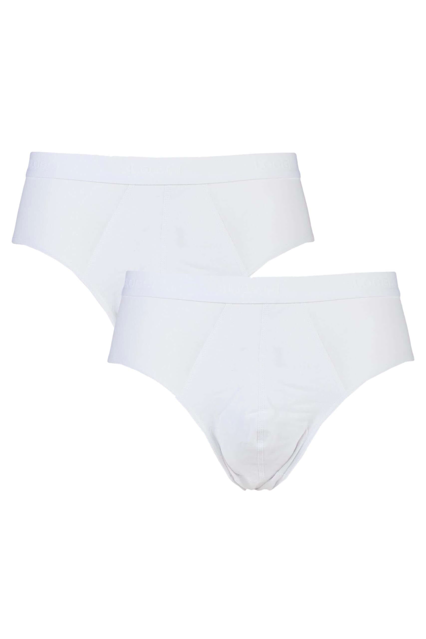 Sloggi Men's 24/7 Basic Natural Cotton 2 Pack Midi Briefs - White