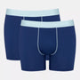 Sloggi Men's Ever Cool 2 Pack Boxer Shorts / Boxer Briefs - Blue