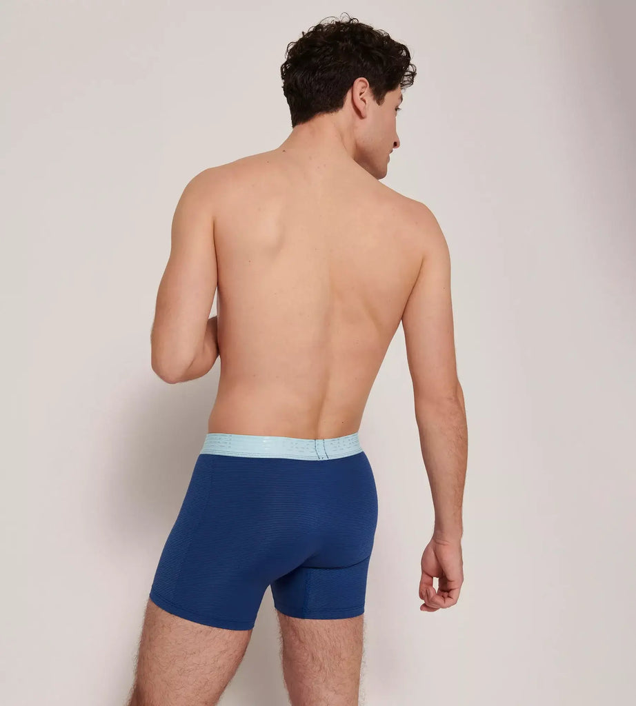 Sloggi Men's Ever Cool 2 Pack Boxer Shorts / Boxer Briefs Blue