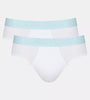 Sloggi Men's Ever Cool 2 Pack Midi Briefs - White