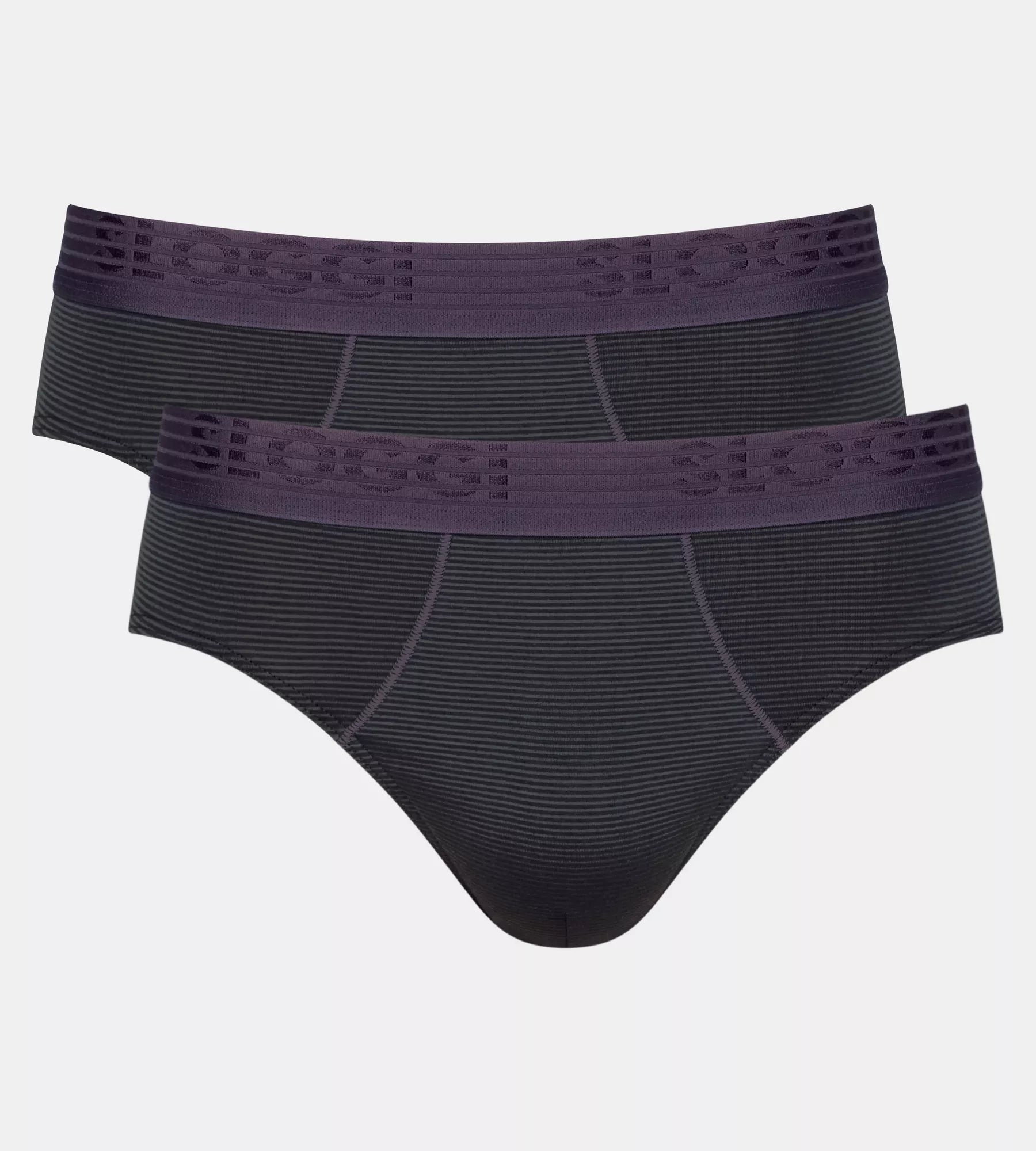 Sloggi Men's Ever Cool 2 Pack Midi Briefs - Black