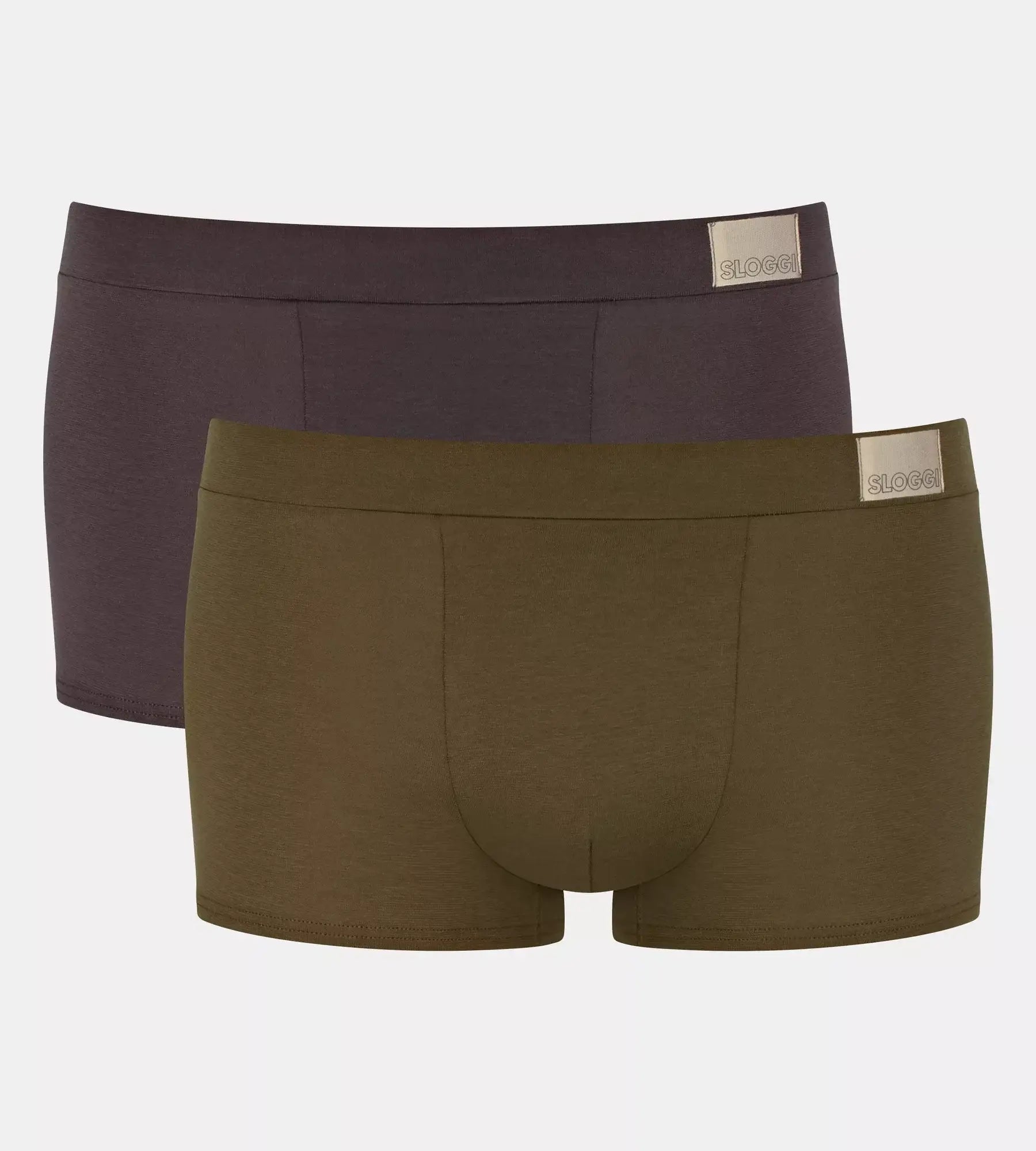 Sloggi Men s 2 Pack Go Natural Trunks Brown Hipsters