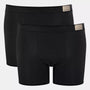 Sloggi Men's 2 Pack Go Natural Boxer Shorts - Black