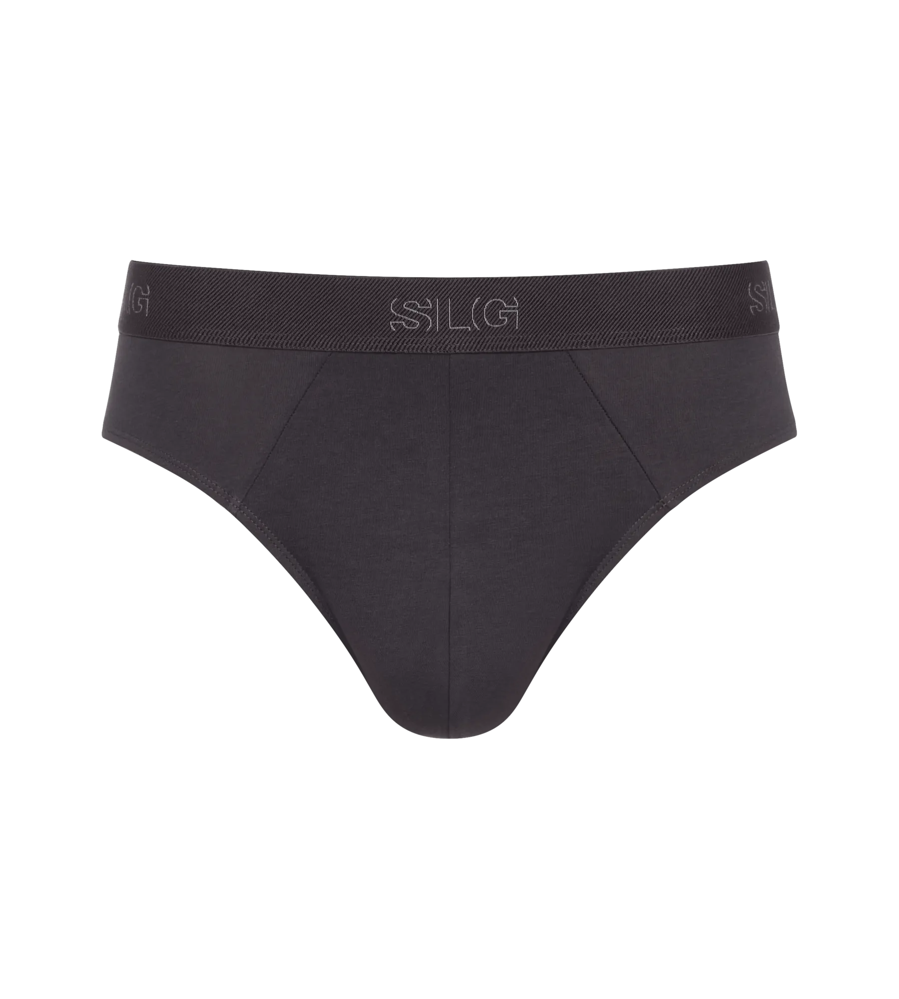 Sloggi Men’s SLG Midi Briefs 2 Pack – Organic Cotton – Charcoal