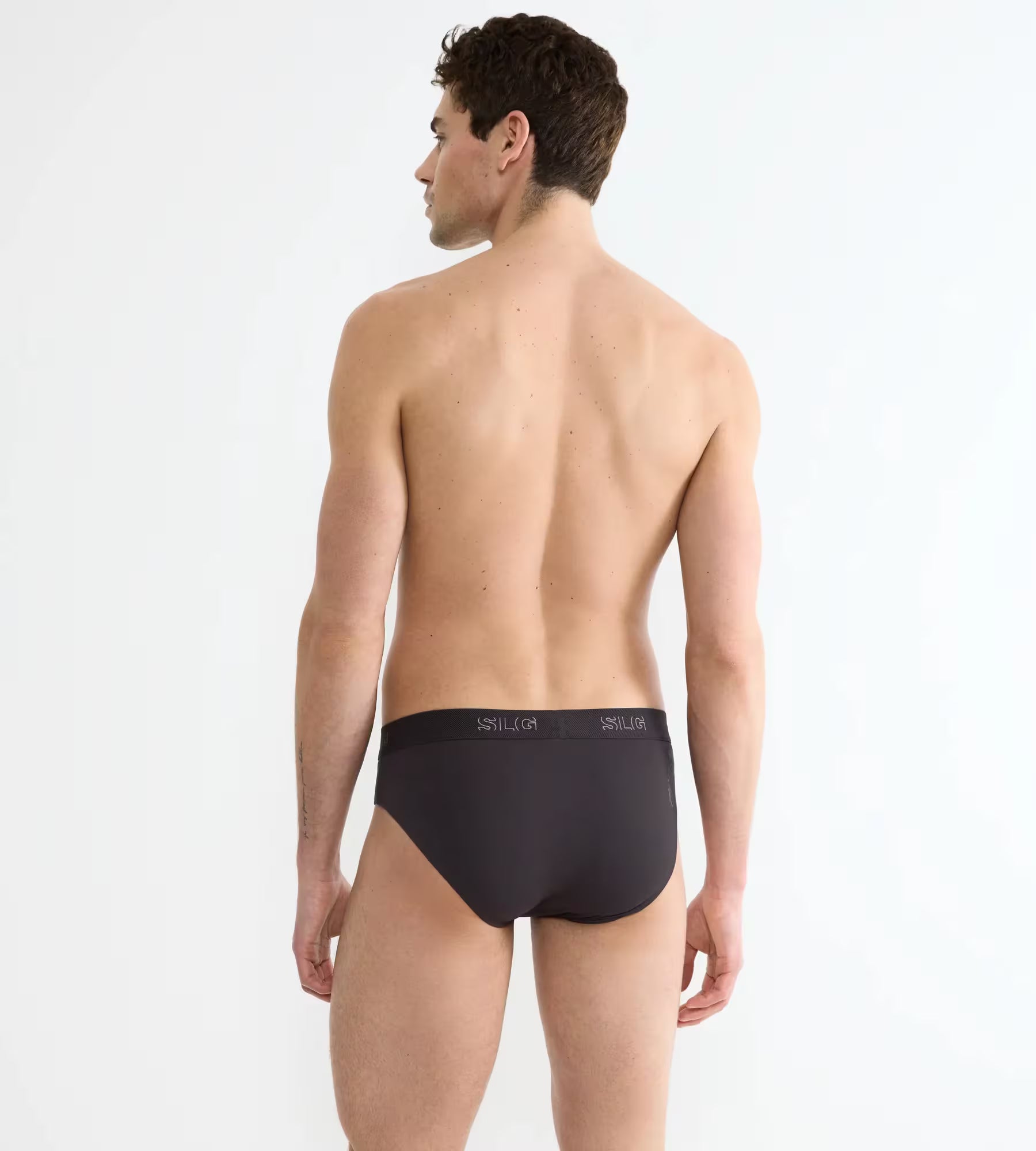 Sloggi Men’s SLG Midi Briefs 2 Pack – Organic Cotton – Charcoal