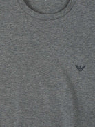 Emporio Armani 2 Pack Lounge Stretch-Cotton Crew T-Shirts - Blue / Grey
