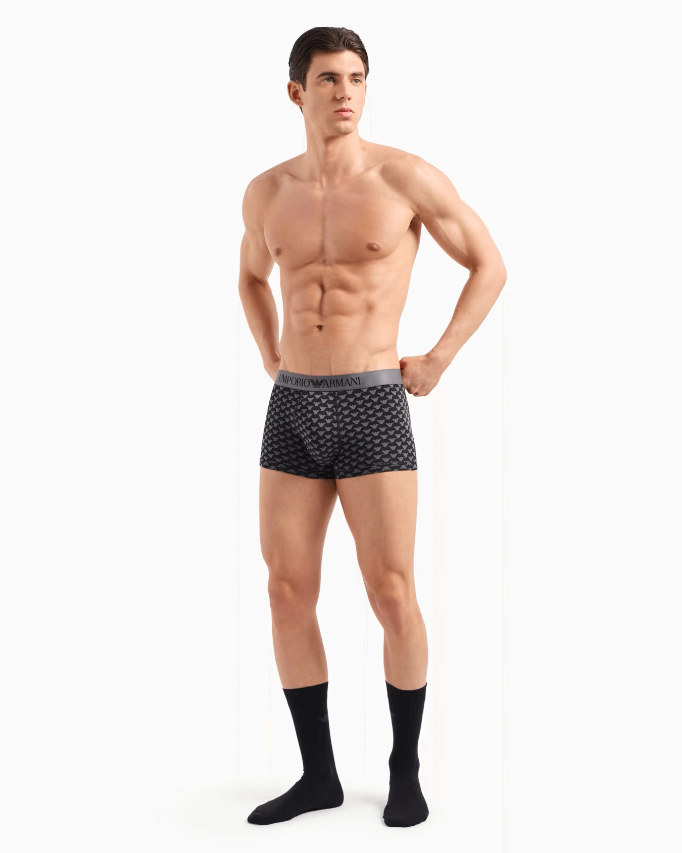 Emporio Armani Underwear Gift Set Holiday Pattern - Black Allover