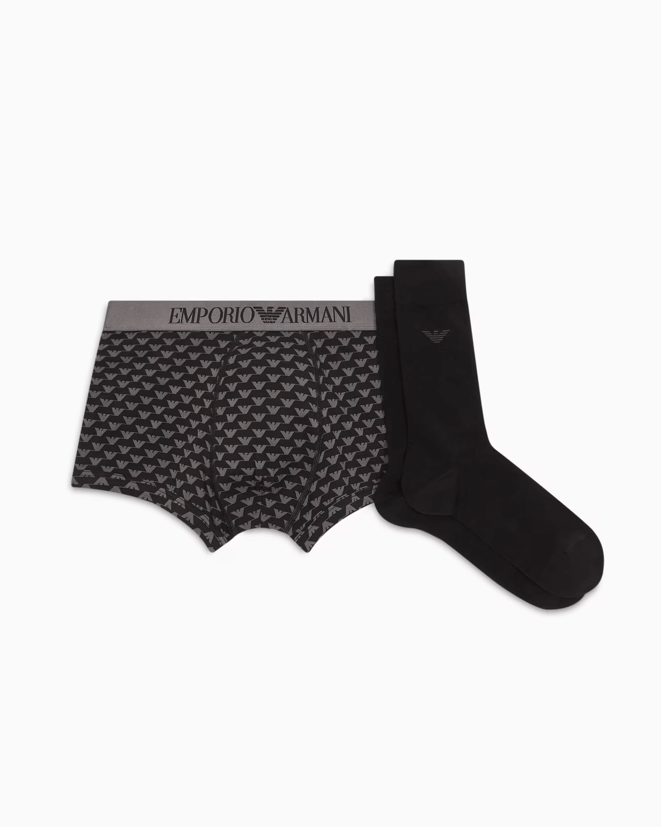 Emporio Armani Underwear Gift Set Holiday Pattern - Black Allover