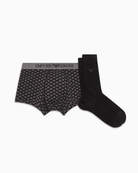 Emporio Armani Underwear Gift Set Holiday Pattern - Black Allover
