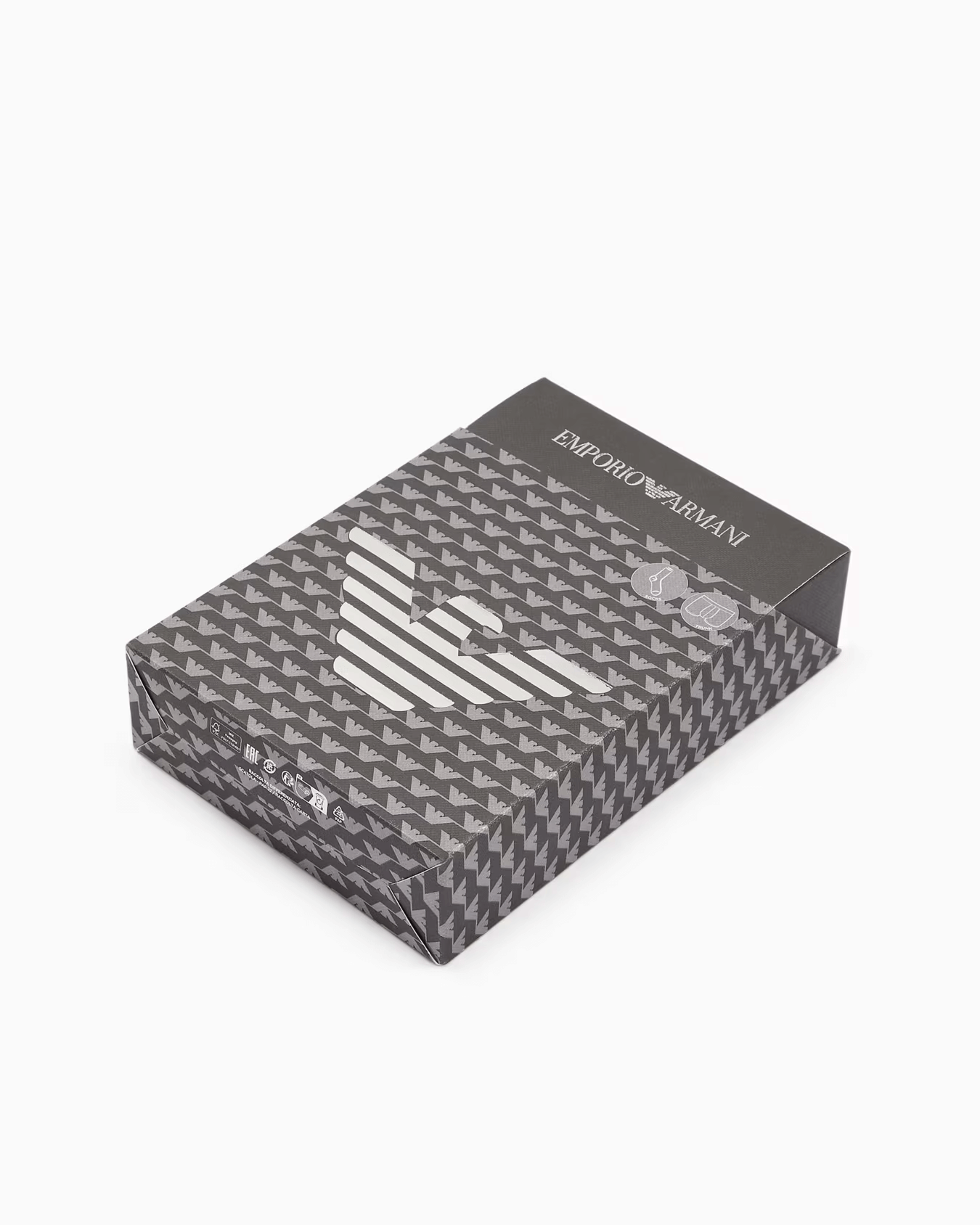 Emporio Armani Underwear Gift Set Holiday Pattern - Black Allover