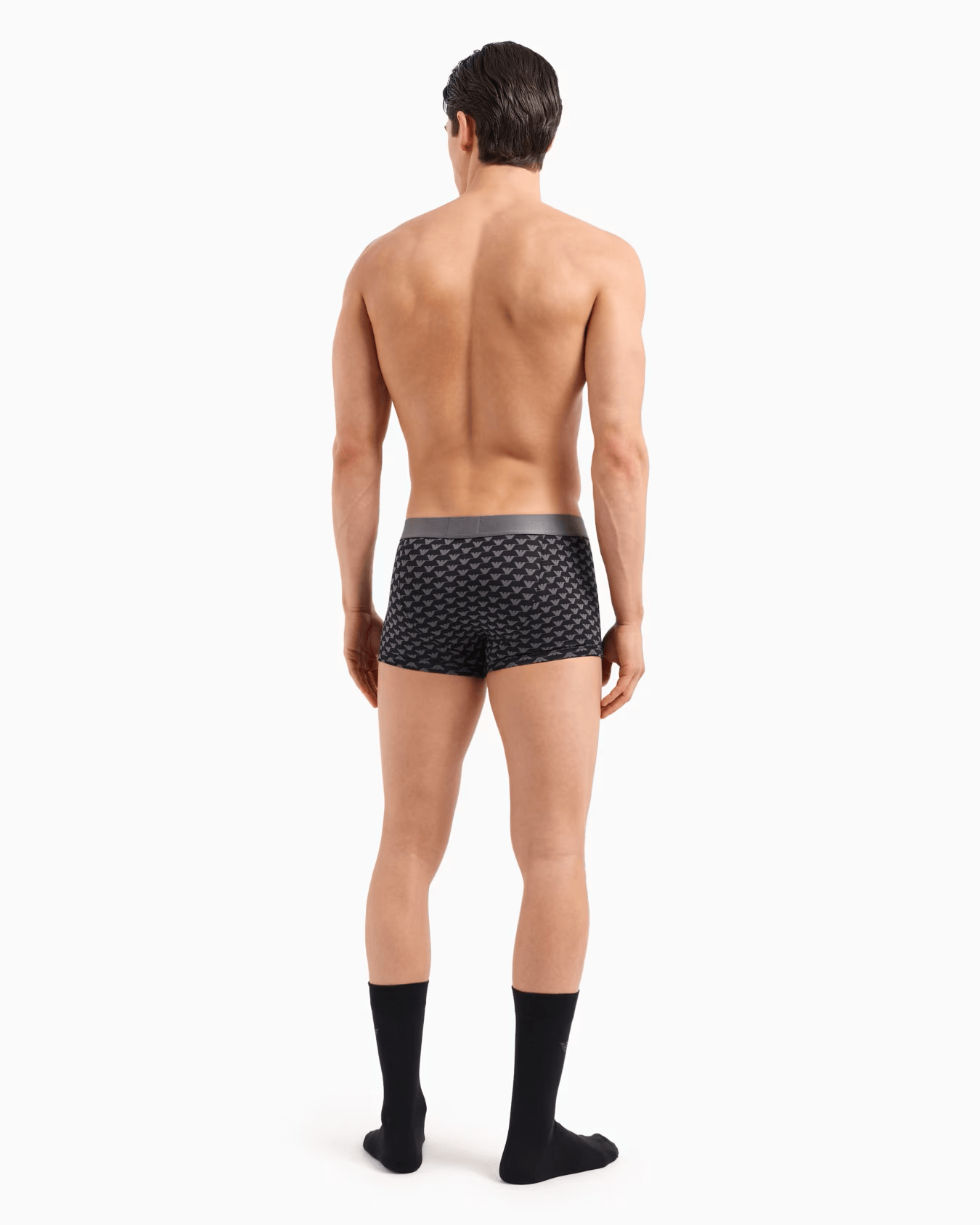 Emporio Armani Underwear Gift Set Holiday Pattern - Black Allover