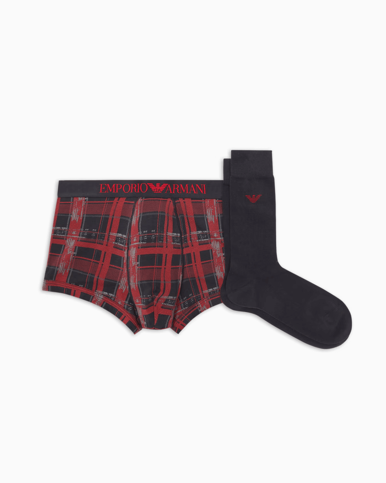 Emporio Armani Underwear Gift Set Tartan