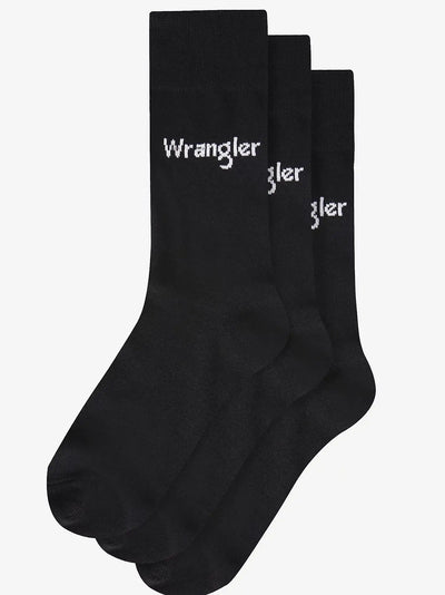 Wrangler  3 Pack Sports Socks - Black