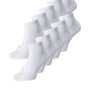 Jack & Jones 10 Pack Jacdongo Cotton Rich Ankle Socks - One Size (7-11)
