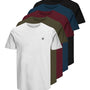 Jack & Jones 5 Pack JPRBLABRODY 100% Cotton Crew Neck T-Shirts - Assorted