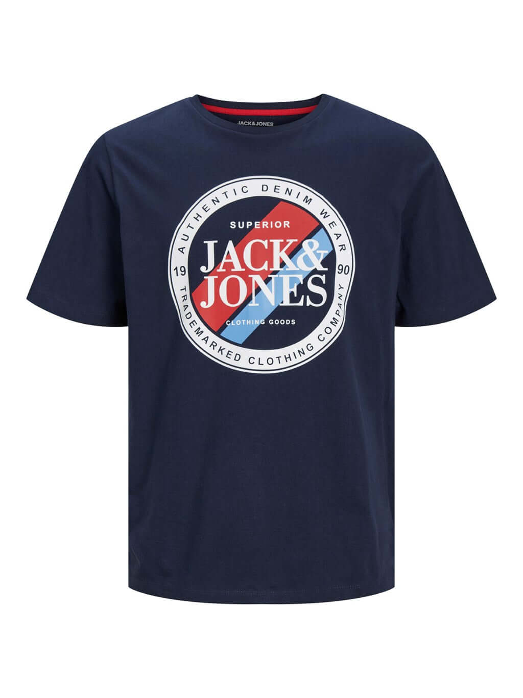 Jack & Jones 1 Pack JJLOOF Crew Neck 100% Cotton T-Shirt