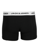 Jack & Jones Jacsolid Trunks 5 Pack Cotton Stretch Boxers - Black (Black and white wb)