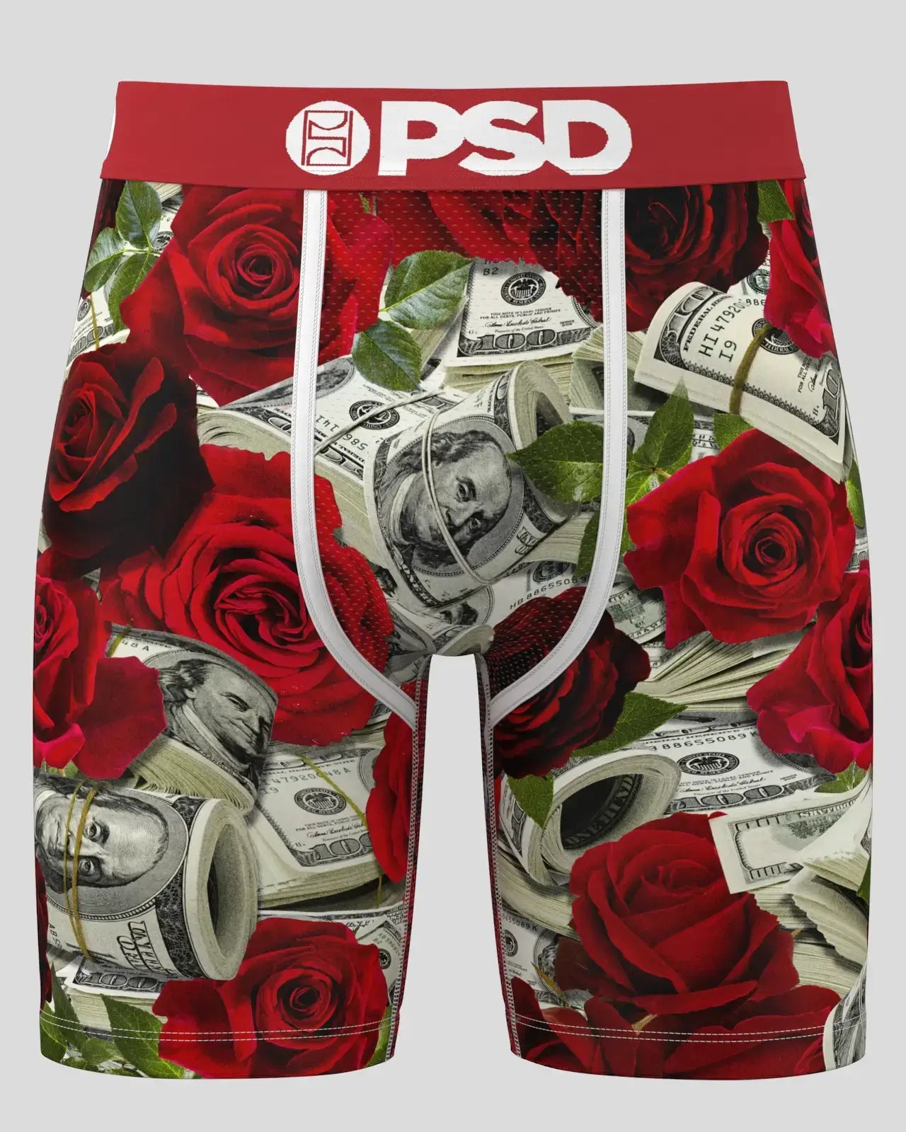 PSD Stacks and Roses 7" Boxer Briefs Breathable MicroMesh Stretch Fit
