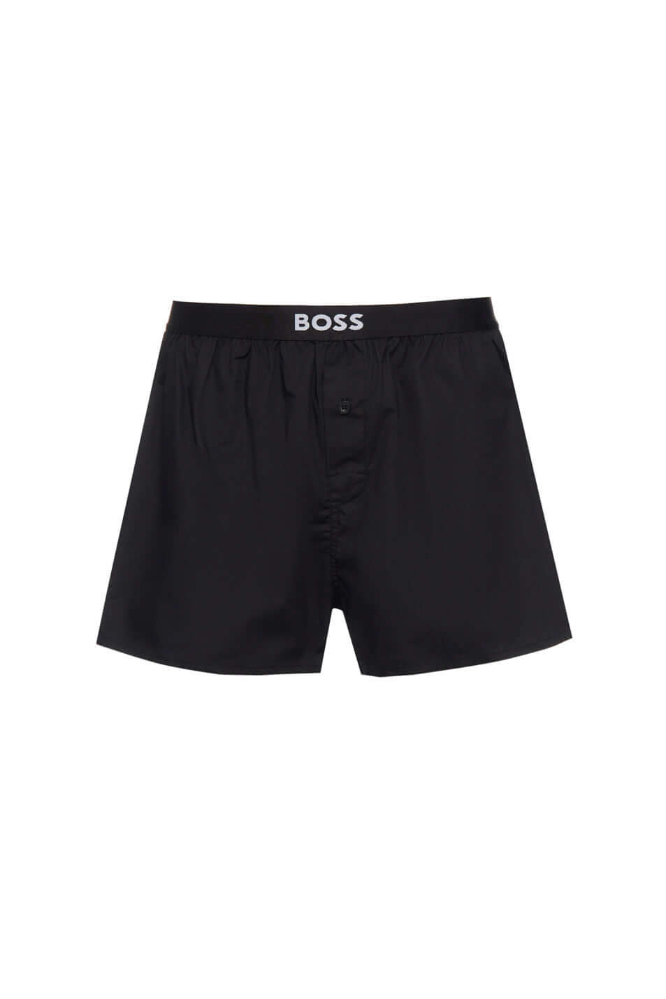 Boss 2 Pack Woven Boxers / Pyjama Shorts - Black-Stripes