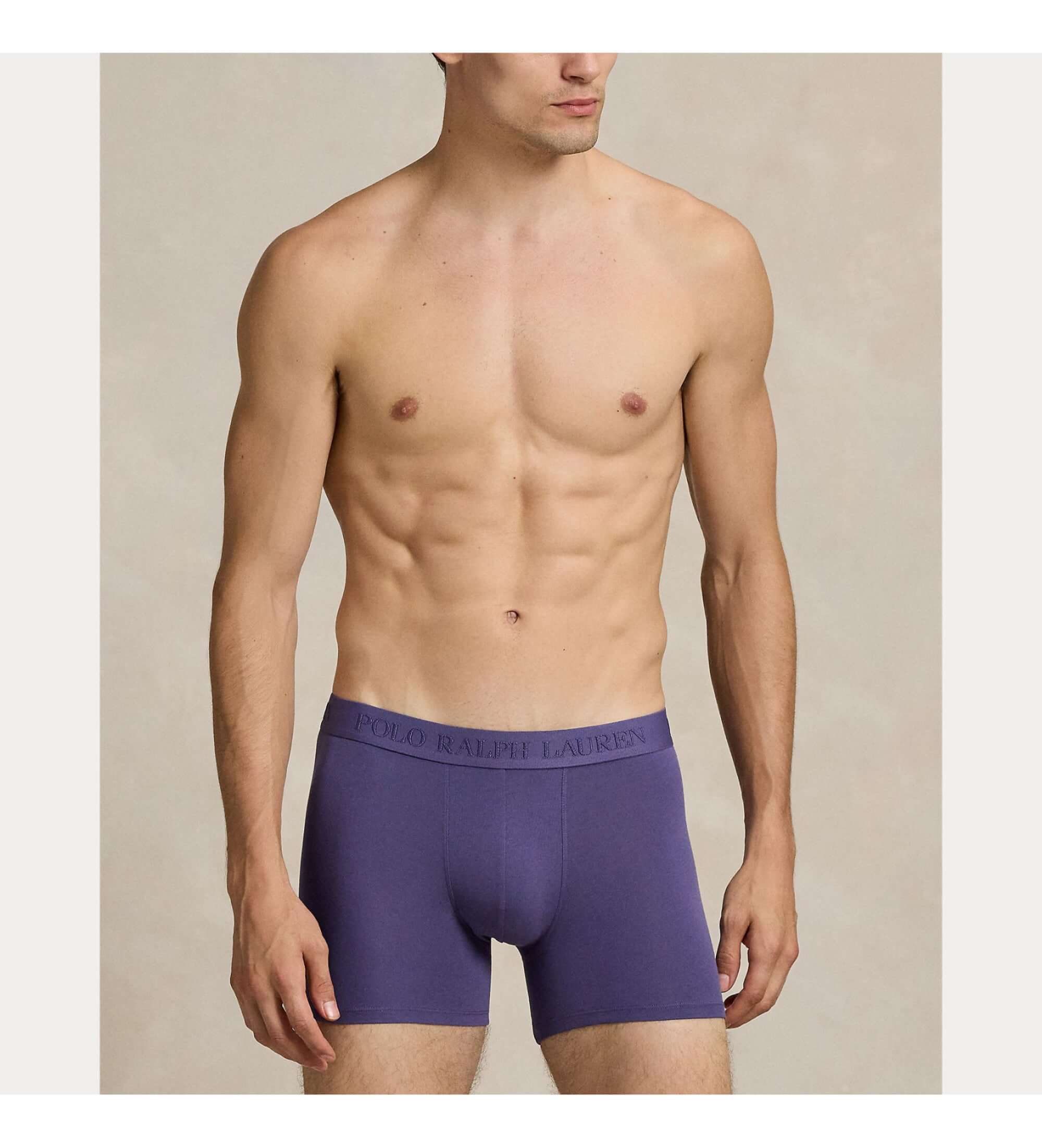 Polo Ralph Lauren Men's Boxer Briefs 3-Pack – Melon, Blue, Jonquil Berry