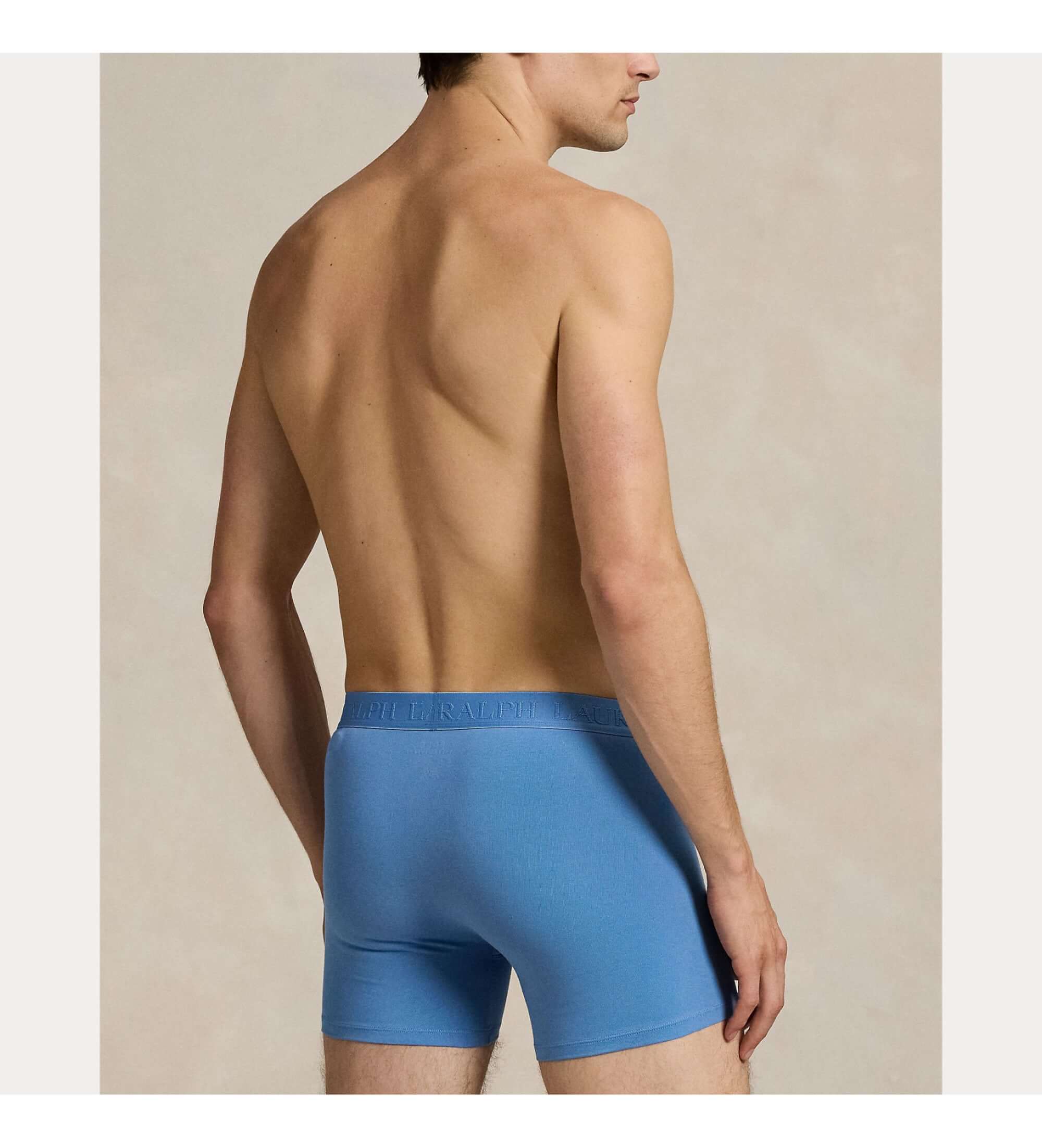 Polo Ralph Lauren Men's Boxer Briefs 3-Pack – Melon, Blue, Jonquil Berry