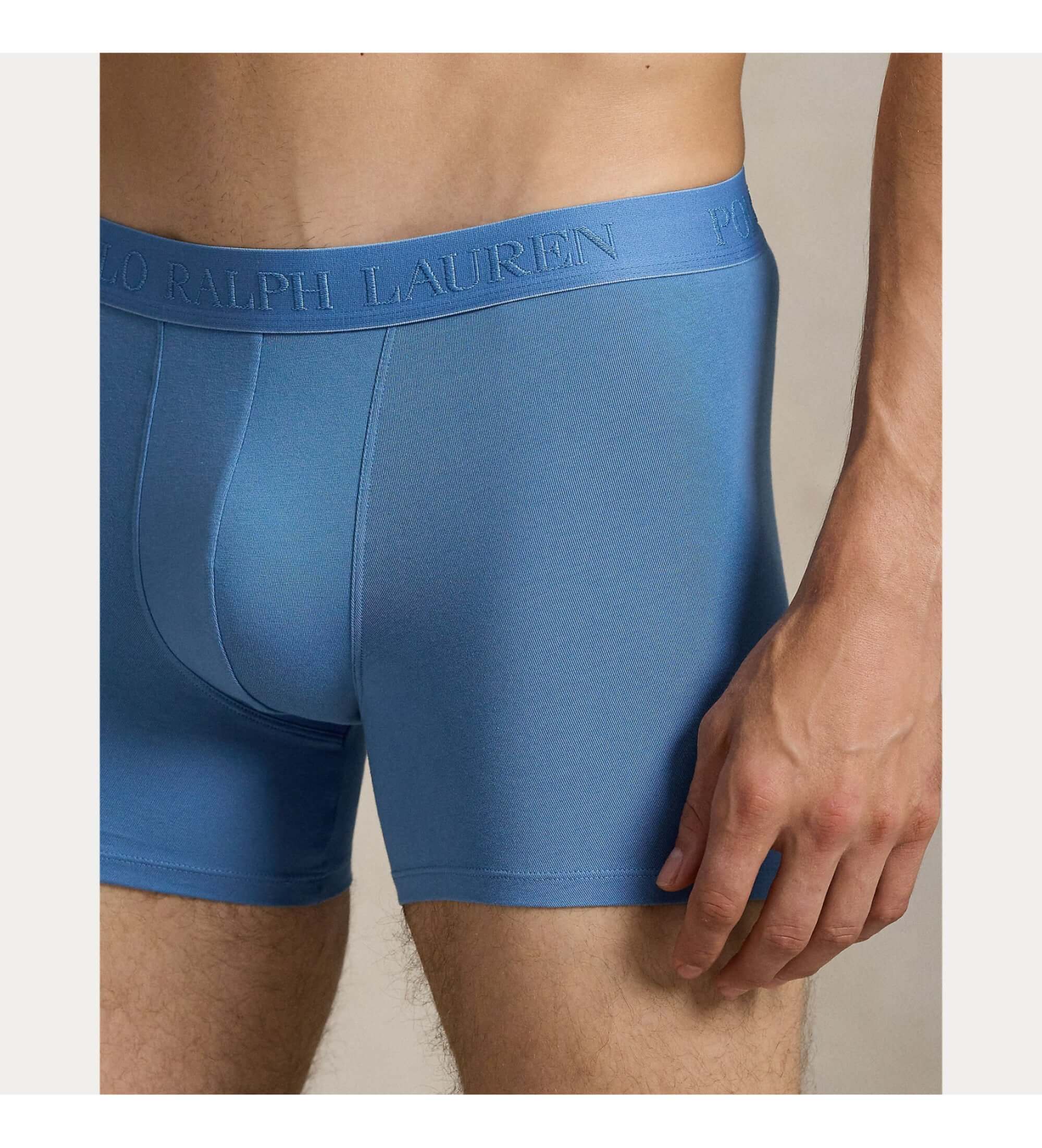 Polo Ralph Lauren Men's Boxer Briefs 3-Pack – Melon, Blue, Jonquil Berry