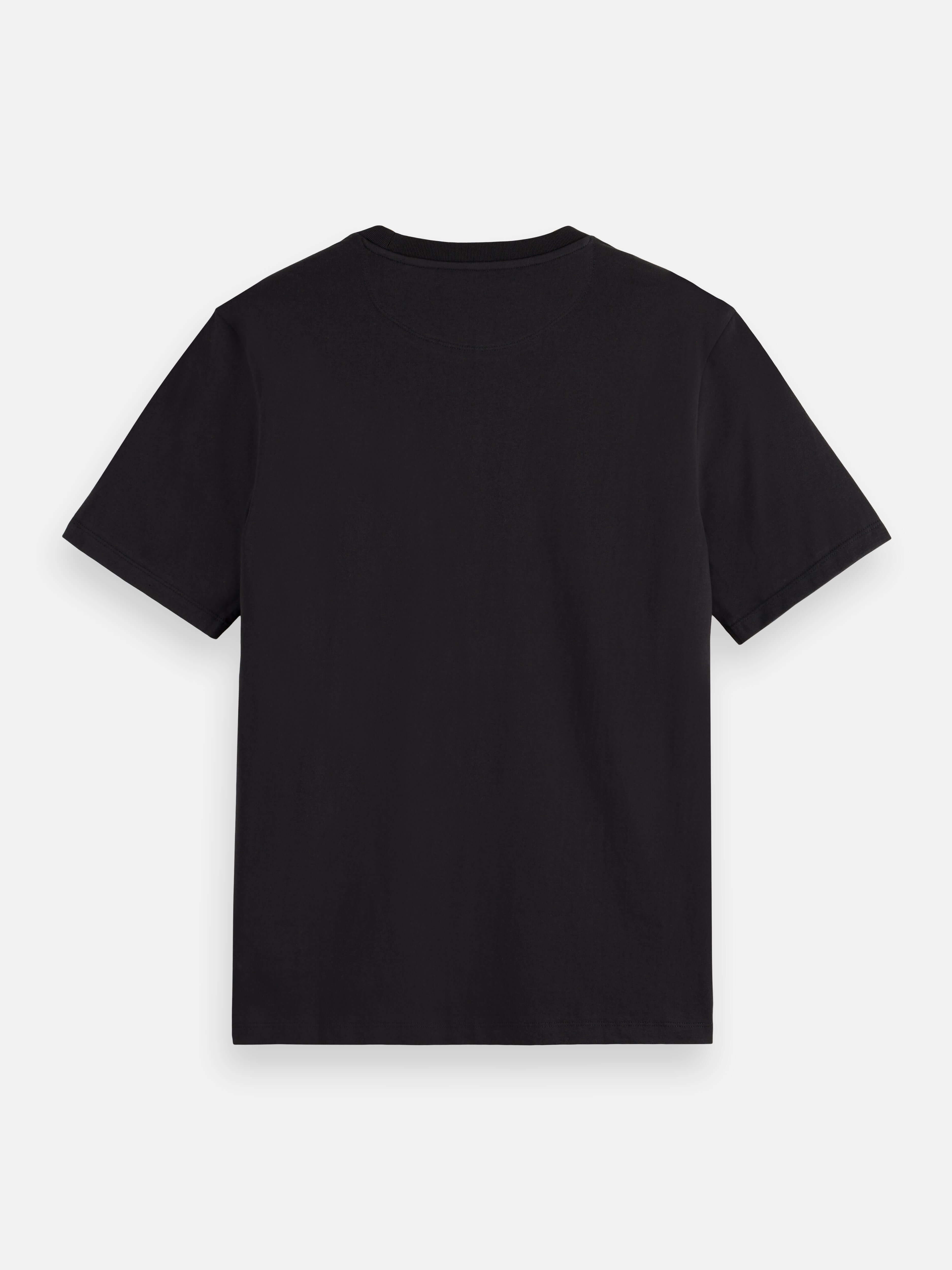 Scotch & Soda CORE Logo T-Shirt in Black – 100% Cotton, Crewneck, Short Sleeve