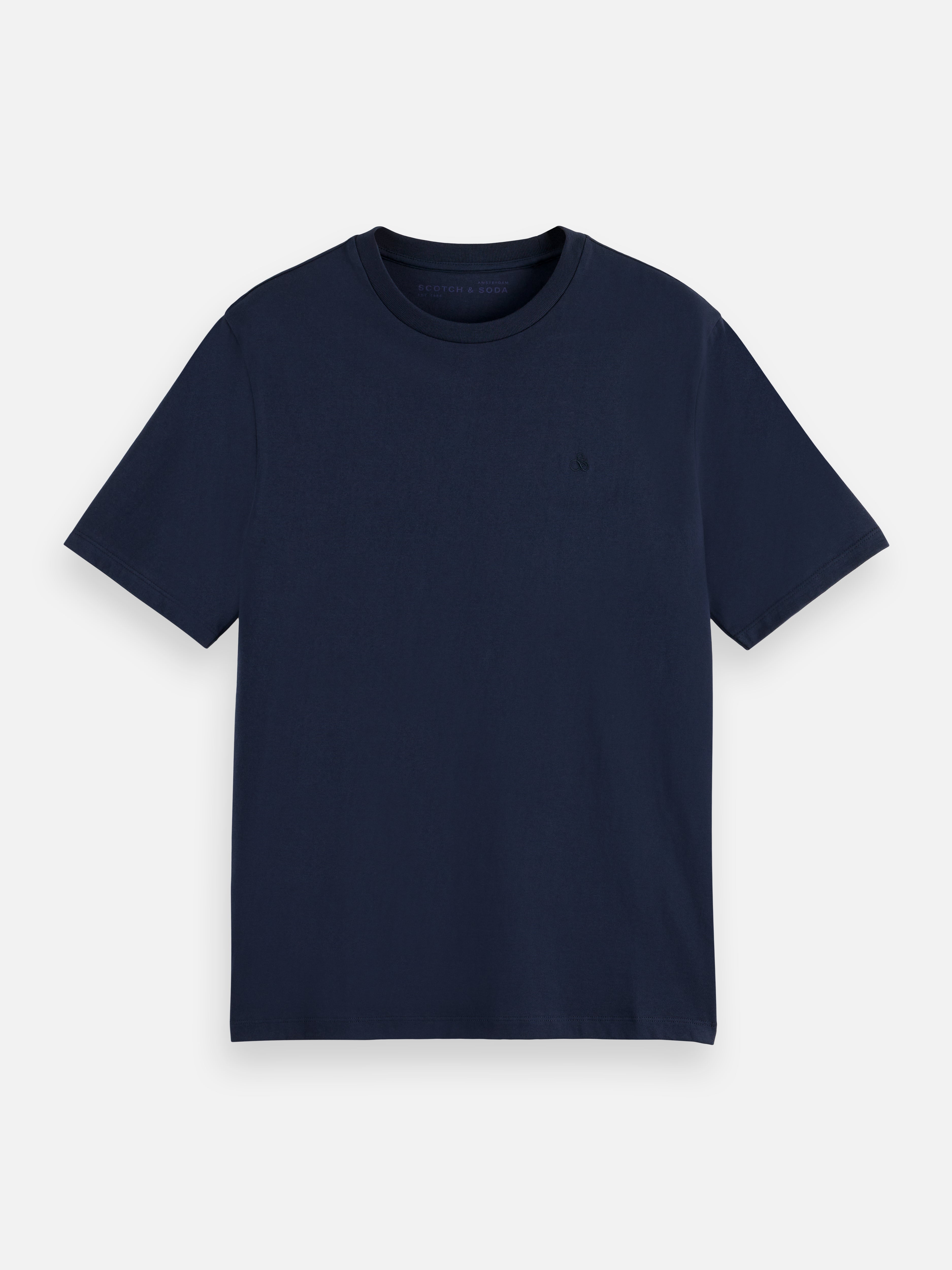 Scotch & Soda CORE Logo T-Shirt in Navy – 100% Cotton, Crewneck, Short Sleeve