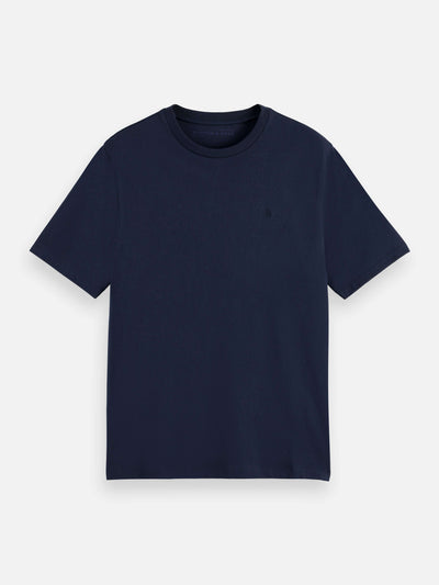 Scotch & Soda CORE Logo T-Shirt in Navy – 100% Cotton, Crewneck, Short Sleeve