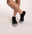 Crossfly Original Men's Low Cut Socks - Black lifestyle view