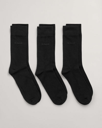 GANT 3-Pack Soft Cotton Crew Socks – Combed Cotton Comfort