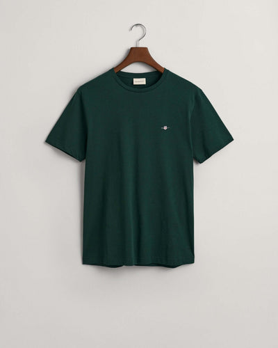 GANT Shield Logo T-Shirt – Regular Fit Cotton Crew Neck