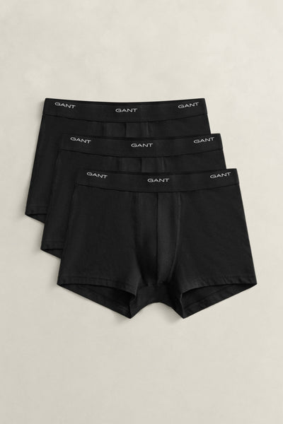 GANT 3-Pack Trunks – Slim Fit Stretch Cotton Underwear