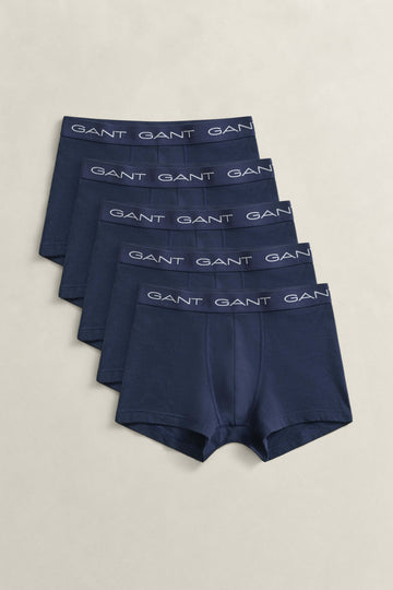 GANT 5-Pack Trunks – Slim Fit Stretch Cotton Underwear