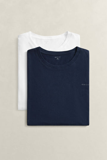 GANT 2-Pack Crew Neck T-Shirts – Regular Fit Cotton Tees