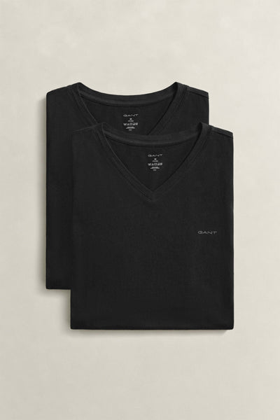GANT 2-Pack V-Neck T-Shirts – Regular Fit Cotton Tees