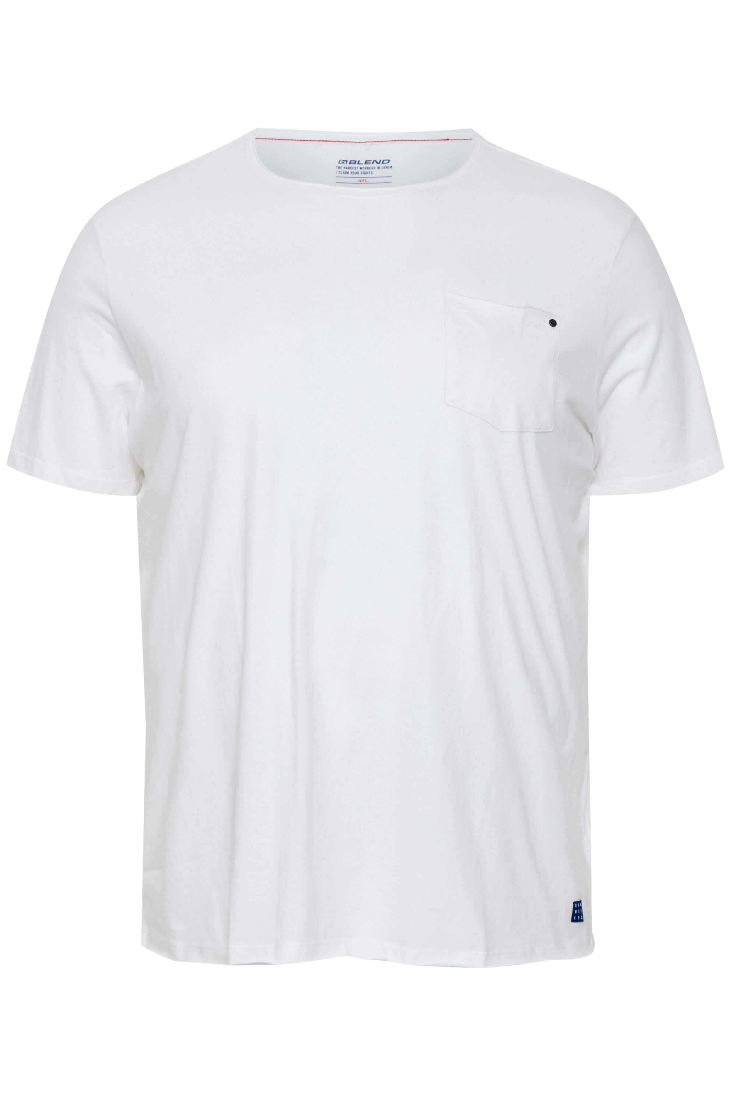 Blend BHNoel T-Shirts with Chest Pocket - 100% Cotton Jersey