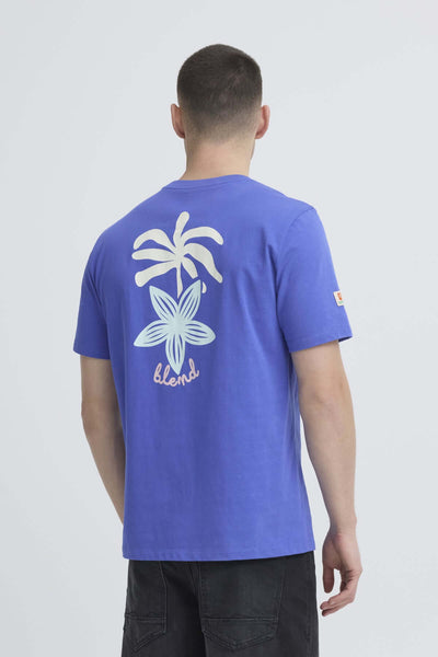 Blend Sun Palms Logo T-Shirt – Men's Cotton Crew Neck Tee