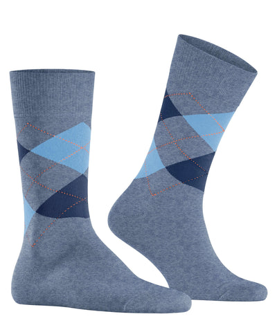 Burlington King Men’s Argyle Socks – Organic Cotton Classic Style