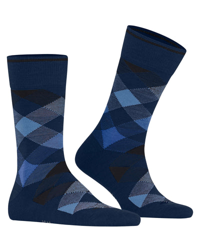 Burlington Newcastle Men’s Socks – Virgin Wool Blend Argyle Style