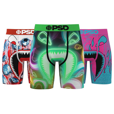 PSD Men’s 3 Pack Boxer Briefs – 7" Standard Length Multipack