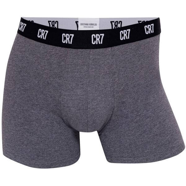 CR7 5-Pack Men's Organic Cotton Trunks – Black/Grey/White/Charcoal