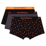 Emporio Armani 3 pack 100% Cotton Boxers - Grey/Black/Orange