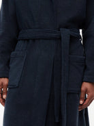 Tommy Hilfiger Cotton Towelling Bathrobe Navy Blazer