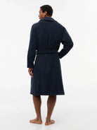 Tommy Hilfiger Cotton Towelling Bathrobe Navy Blazer