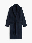 Tommy Hilfiger Cotton Towelling Bathrobe Navy Blazer