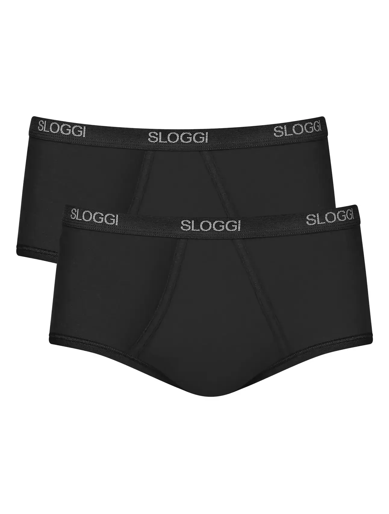 Sloggi Men's 2 Pack Maxi Briefs - Black