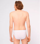 Sloggi Men's 24/7 Basic Natural Cotton 2 Pack Midi Briefs - White